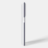 Navy Blue Stripe  Label en monogram Case-Mate iPhone Case (Achterkant / Rechts)