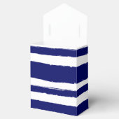 Navy Blue Striped Bedankdoosjes (Geopend)