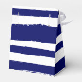 Navy Blue Striped Bedankdoosjes (Achterkant)
