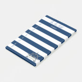 Navy Blue Striped, bootwiel om lijst te doen Post-it® Notes (Schuin)