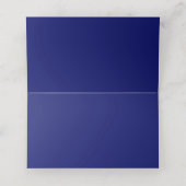 Navy Blue Striped Plaatskaartje (Binnenkant ongevouwen)