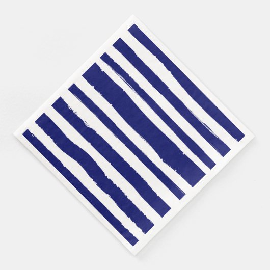 Navy Blue Striped Servet (Hoek)