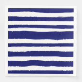 Navy Blue Striped Servet (Voorkant)