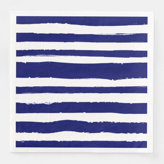 Navy Blue Striped Servet (Voorkant)
