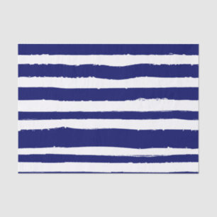 Navy Blue Striped Tissuepapier