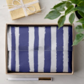 Navy Blue Striped Tissuepapier (Geschenk)
