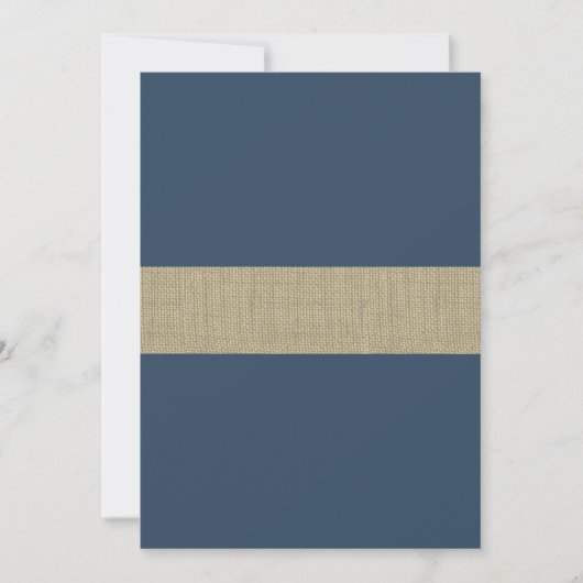 Navy Blue Stripes Baby shower Kaart (Voorkant)