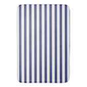 Navy Blue Stripes Badmat (Voorkant Verticaal)