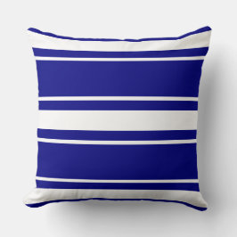 Navy Blue Stripes Kussen