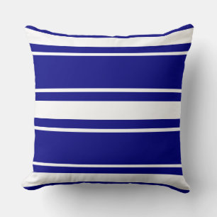 Navy Blue Stripes Kussen
