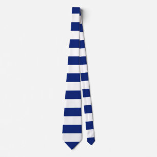 Navy Blue Stripes Nautical Pattern Stropdas