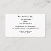 Navy Blue Stripes Retail Loyalty Card Boutique (Achterkant)