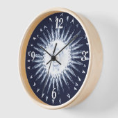 Navy Blue Sun Starburst Antiek Antropomorphic (Hoek)