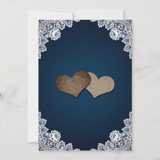 Navy Blue Sunflower bespaart de datumkaarten Save The Date (Achterkant)