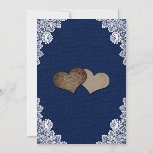 Navy Blue Sunflower bespaart de datumkaarten Save The Date (Achterkant)
