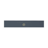 Navy blue sunflower wedding Invitation Belly Band Uitnodigingen Wikkel (Vlak)