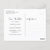 Navy Blue Sunflower Wood String Lights Wedding Briefkaart (Achterkant)
