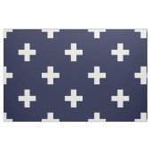 Navy Blue Swiss Cross Modern Pattern Stof (Fat Quarter)