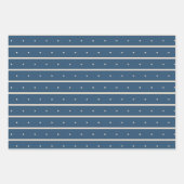 Navy Blue Tan Beige Gifts voor hem Inpakpapier Vel (Voorkant 3)