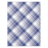 Navy Blue Tartan Pset Argyle Pattern Tafelkleed (Voorkant)