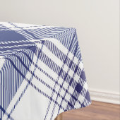 Navy Blue Tartan Pset Argyle Pattern Tafelkleed (Voorbeeld)