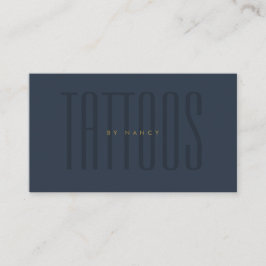 Navy Blue Tattoos Tattoo artiest minimalistisch Visitekaartje