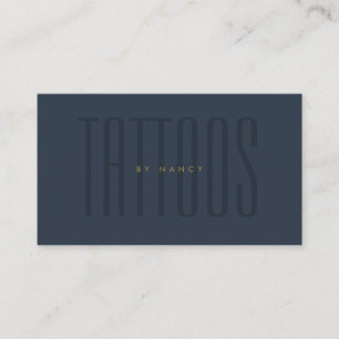 Navy Blue Tattoos Tattoo artiest minimalistisch Visitekaartje