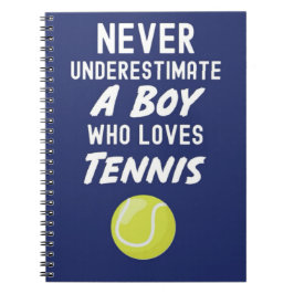 Navy Blue Tennis Cadeaus Voor Jongens Kinder Spele Notitieboek