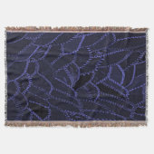 Navy Blue Throw Blanket Deken (Voorkant)