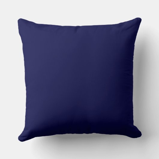Navy Blue Ticking Stripe Cushion Kussen (Achterkant)