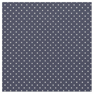 Navy Blue Tiny Stippen Stof