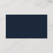 Navy Blue Tiny Wildflower Baby shower Display Informatiekaartje (Achterkant)