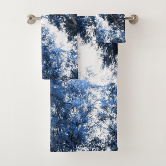 Navy Blue Trees Dream #1 #wall #art Bad Handdoek (Insitu)