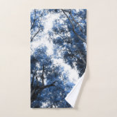 Navy Blue Trees Dream #1 #wall #art Bad Handdoek (Handdoek)