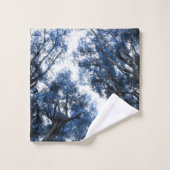 Navy Blue Trees Dream #1 #wall #art Bad Handdoek (Wasdoekje)