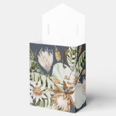 Navy blue tropical modern elegant: de heer en mevr bedankdoosjes (Geopend)