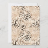 Navy Blue Twee Wild Oerwoud Safari 2e verjaardag Kaart (Achterkant)