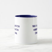 Navy Blue Typography Cherokee Gezegde Coffee Mok (Midden)