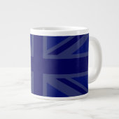 NAvy Blue Union Jack Decor Grote Koffiekop (Voorkant rechts)