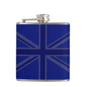 NAvy Blue Union Jack Decor Heupfles (Voorkant)