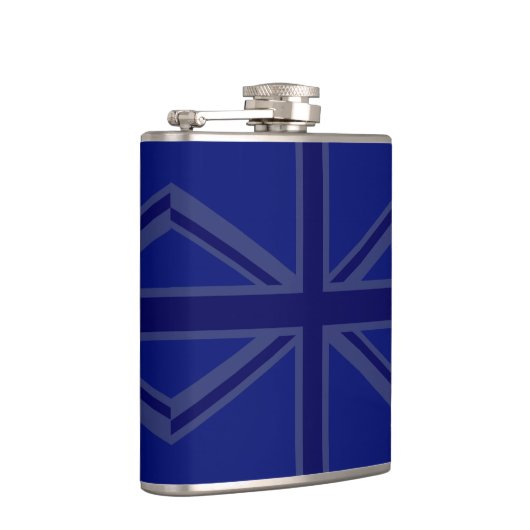 NAvy Blue Union Jack Decor Heupfles (Rechts)
