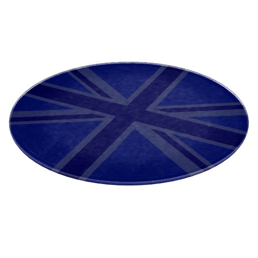 NAvy Blue Union Jack Decor Snijplank (Hoek)