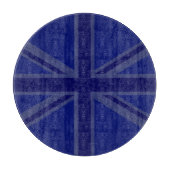 NAvy Blue Union Jack Decor Snijplank (Voorkant)
