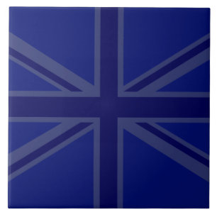 NAvy Blue Union Jack Decor Tegeltje