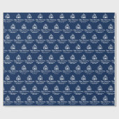 Navy Blue Vastgoedbedrijf Aangepaste Makelaar Cadeaupapier (Vlak)