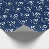 Navy Blue Vastgoedbedrijf Aangepaste Makelaar Cadeaupapier (Hoek)