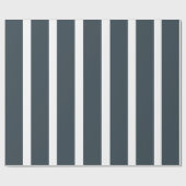Navy Blue Vertical Stripes Cadeaupapier (Vlak)