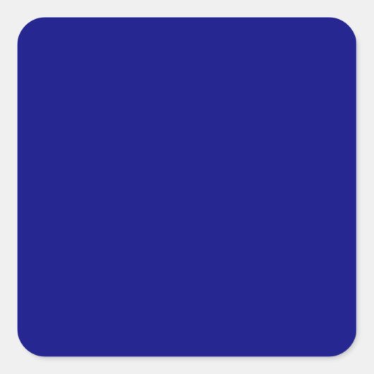 Navy Blue Vierkante Sticker (Voorkant)