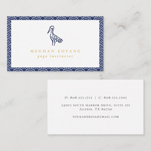 Navy Blue Visitekaartje (Voorkant / Achterkant)