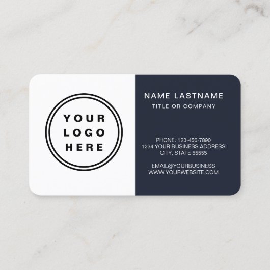 Navy Blue Visitekaartje (Voorkant)